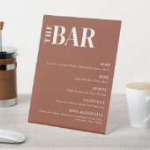 Eenvoudig menu van de moderne verbindingsbalk reclamebord met voetstuk (Insitu)