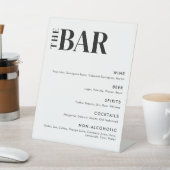 Eenvoudig menu van de moderne verbindingsbalk reclamebord met voetstuk (Insitu)