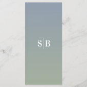 Eenvoudig menu van het Oranje van het Oranje van h (Achterkant)