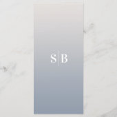 Eenvoudig menu van het Oranje van het Wit en van h (Achterkant)