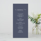 Eenvoudig menu voor bruiloften of andere speciale (Staand voorkant)
