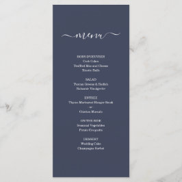 Eenvoudig menu voor bruiloften of andere speciale