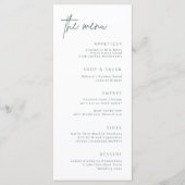 Eenvoudig menu voor het ontvangen van bruiloften F (Voorkant)