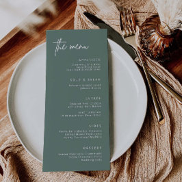 Eenvoudig menu voor het ontvangen van bruiloften F