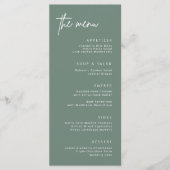 Eenvoudig menu voor het ontvangen van bruiloften F (Voorkant)