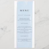 Eenvoudig menu Waterverf bruiloft (Voorkant)