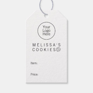 Eenvoudig merk-klaar bakkerij prijskaartje cadeaulabel