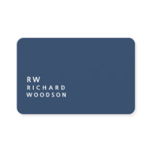 Eenvoudig merkbaar donkergrijs blauw modern letter