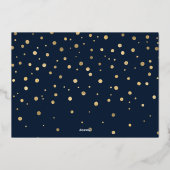 Eenvoudig 'Merry Alles'-kerstcadeau Folie Feestdagenkaart (Achterkant)