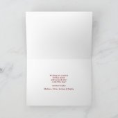 Eenvoudig Merry and Bright Calligraphy Schrift Feestdagen Kaart (Binnen)