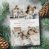 Eenvoudig Merry Cranberry | 3 Fotovakantie Feestdagenkaart