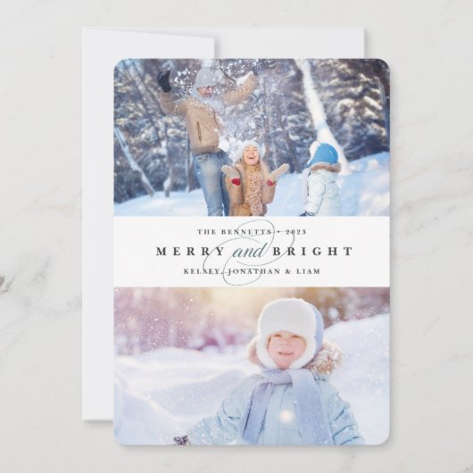 Eenvoudig Merry | Vakantiegeld Kaart voor twee fot (Voorkant)