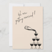 Eenvoudig met de hand getekend Script Wedding slaa Save The Date (Voorkant)