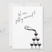 Eenvoudig met de hand getekend Script Wedding slaa Save The Date (Voorkant)