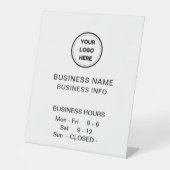 Eenvoudig met zakelijke Logo Reclamebord Met Voetstuk (Voorkant)