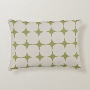 Eenvoudig Mid Century Modern Salie Groen Patroon Accent Kussen