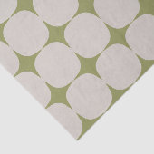 Eenvoudig mid-century modern saliegroen patroon tissuepapier (Detail)