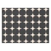 Eenvoudig Mid Century Modern zwart en crème patroo Tafelkleed (Voorkant (Horizontaal))