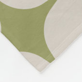 Eenvoudig, middelbaar, modern, groen patroon fleece deken (Hoek)