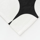 Eenvoudig middenpatroon met modern zwart-wit fleece deken (Hoek)