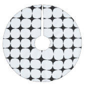 Eenvoudig middenpatroon met modern zwart-wit kerstboom rok (Voorkant)