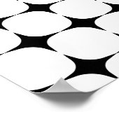 Eenvoudig middenpatroon met modern zwart-wit poster (Hoek)