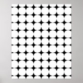 Eenvoudig middenpatroon met modern zwart-wit poster (Voorkant)