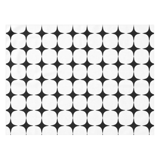 Eenvoudig middenpatroon met modern zwart-wit tafelkleed (Voorkant (Horizontaal))