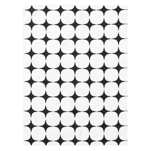 Eenvoudig middenpatroon met modern zwart-wit tafelkleed (Voorkant)
