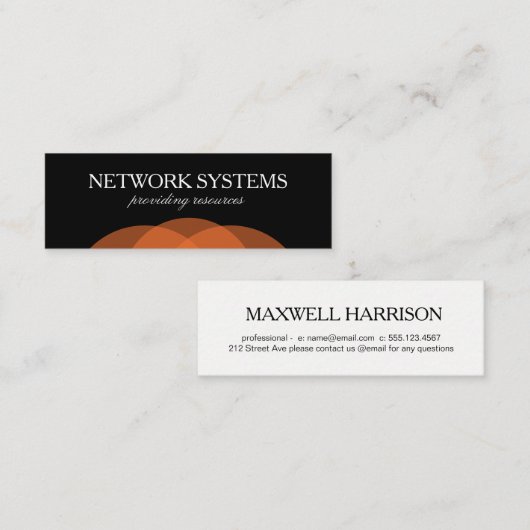 Eenvoudig Mini Visitekaartje (Voorkant / Achterkant)