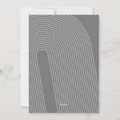 Eenvoudig minimaal - 10 foto - Zen Arch grijs wit Feestdagenkaart (Achterkant)