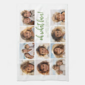 Eenvoudig minimaal - 10 fotorooster - Oh wat leuk Theedoek (Verticaal)