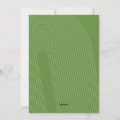 Eenvoudig minimaal 4 foto - Zen Arch Groen Wit Feestdagenkaart (Achterkant)