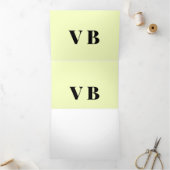 eenvoudig minimaal aangepast pastel voor vaste kle drieluik wenskaart (Binnen)