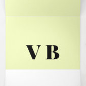 eenvoudig minimaal aangepast pastel voor vaste kle drieluik wenskaart (Binnenkant midden)