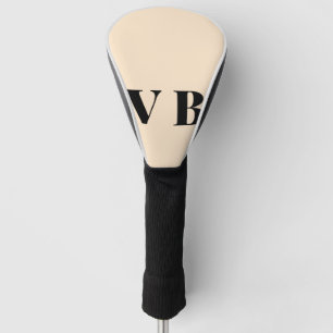 eenvoudig minimaal aangepast pastel voor vaste kle golfheadcover