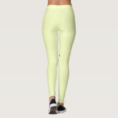 eenvoudig minimaal aangepast pastel voor vaste kle leggings (Achterkant)