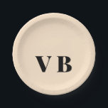 eenvoudig minimaal aangepast pastel voor vaste kle papieren bordje<br><div class="desc">Ontwerp van sjabloon aanpassen</div>