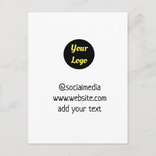 eenvoudig minimaal aangepast voeg je logo-adresweb briefkaart