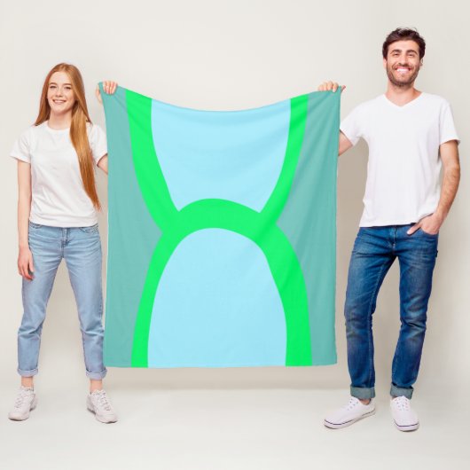 eenvoudig minimaal aangepast voeg je logo-adresweb fleece deken (In situ)