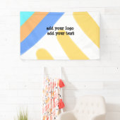 eenvoudig minimaal aangepast voeg je logo-adresweb spandoek (Insitu)