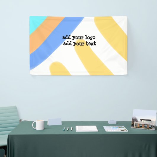 eenvoudig minimaal aangepast voeg je logo-adresweb spandoek (Beurs)