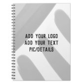 eenvoudig minimaal aangepast voeg uw logo adres we notitieboek (Voorkant)