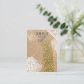 eenvoudig minimaal abstractiepapier Veroorbaar bee Visitekaartje (Staand voorkant)