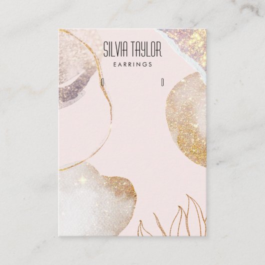 eenvoudig minimaal abstractiepapier Veroorbaar bee Visitekaartje (Voorkant)