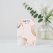 eenvoudig minimaal abstractiepapier Veroorbaar bee Visitekaartje (Staand voorkant)