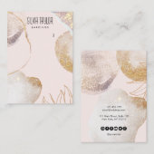 eenvoudig minimaal abstractiepapier Veroorbaar bee Visitekaartje (Voorkant / Achterkant)