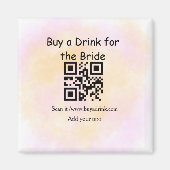 Eenvoudig minimaal bachelorette koopt een bruidruk magneet (Voorkant)