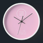 Eenvoudig Minimaal Bedrijf Logo Roze<br><div class="desc">Een elegante aangepaste zakelijke sjabloon in een moderne minimalistische stijl die eenvoudig kan worden bijgewerkt met uw bedrijf logo en bedrijfsslogan of info. Als u hulp nodig hebt bij het personaliseren van dit product,  neem dan contact met mij op via de berichtknop en ik help u graag verder.</div>