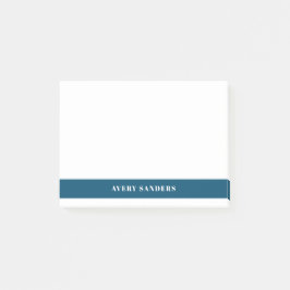 Eenvoudig minimaal blauw, modern kleurenblok aan d post-it® notes